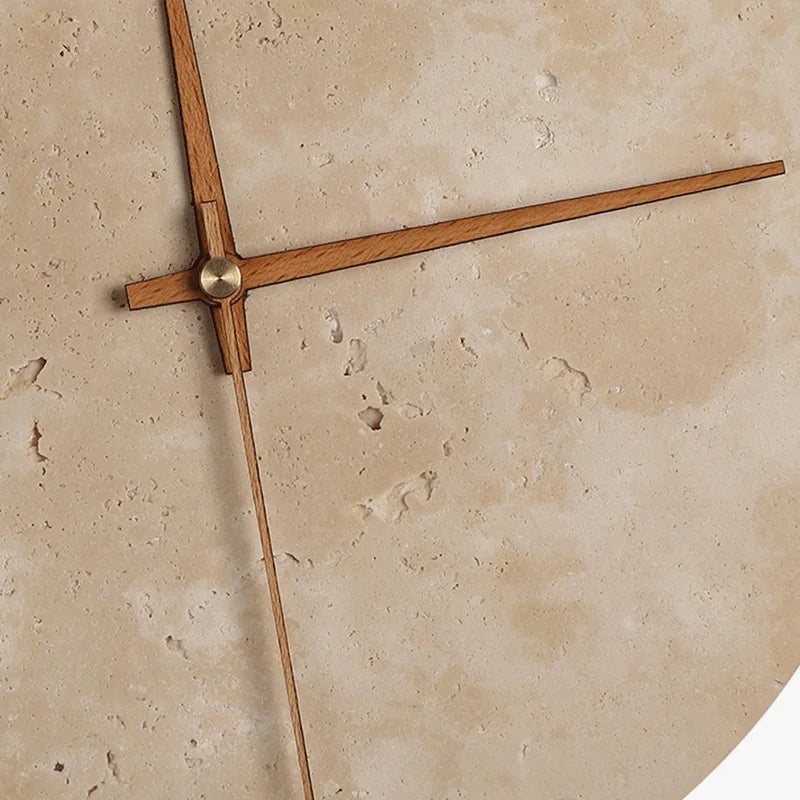Trem Travertine Clock Wall Light | Celestre