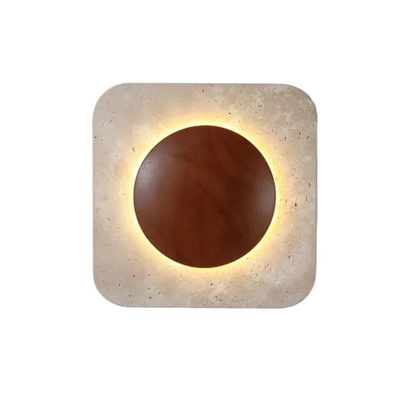 Vira Travertine Square Wall Light | Celestre