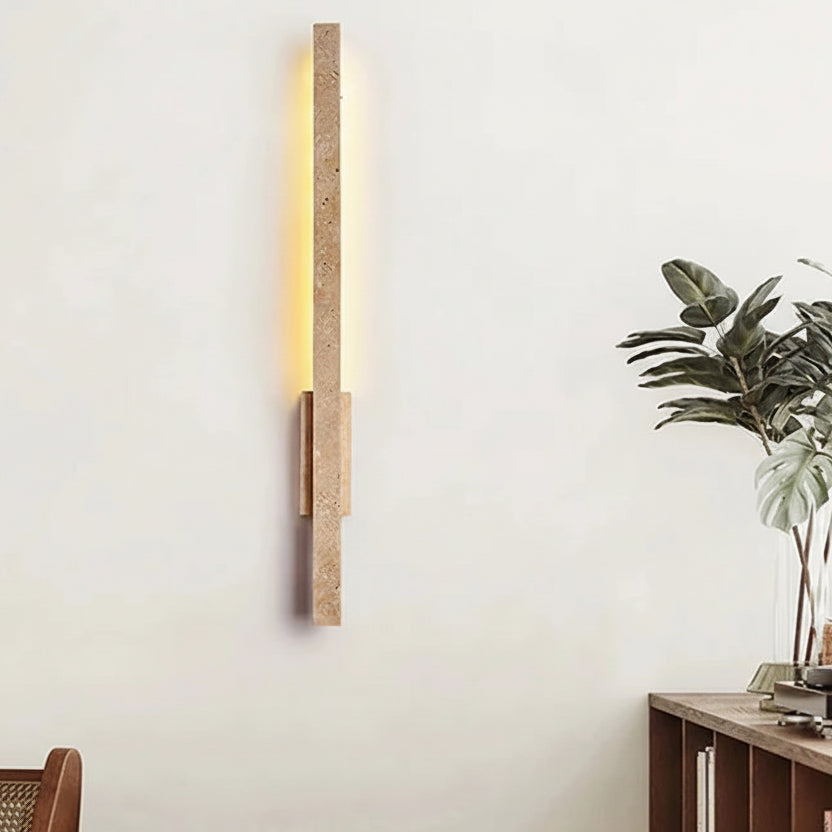 Elmi Travertine Strip Wall Light | Celestre