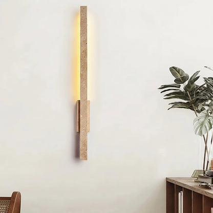 Elmi Travertine Strip Wall Light | Celestre