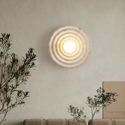 Zien Round Ripple Wall Light | Celestre
