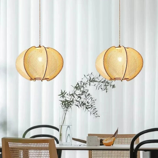 Olya Ribbed Ovoid Pendant Light | Celestre