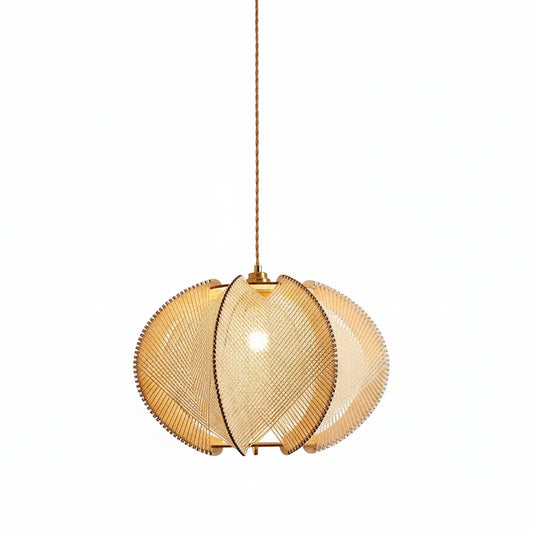 Olya Ribbed Ovoid Pendant Light | Celestre