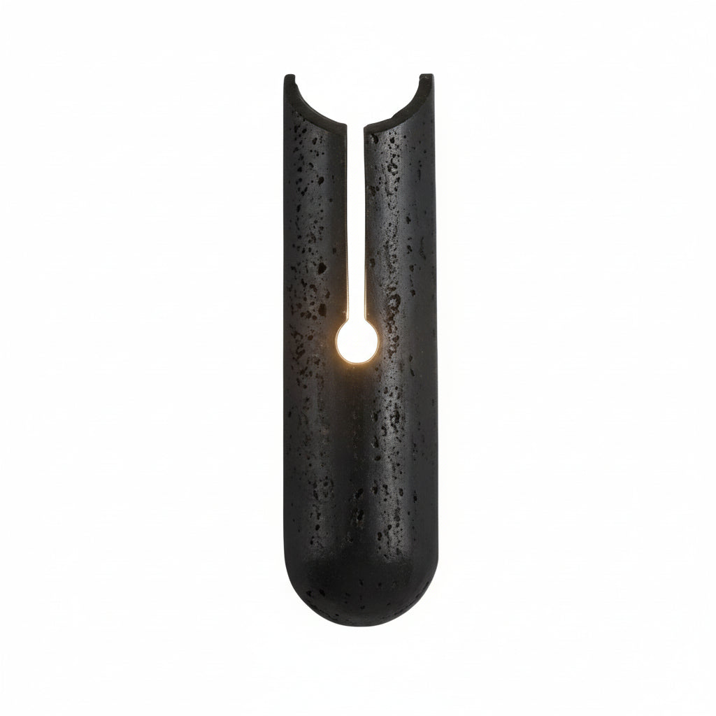 Tira Travertine Cylindrical Slit Wall Light | Celestre