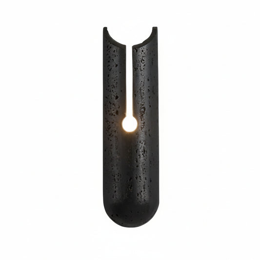 Tira Travertine Cylindrical Slit Wall Light | Celestre