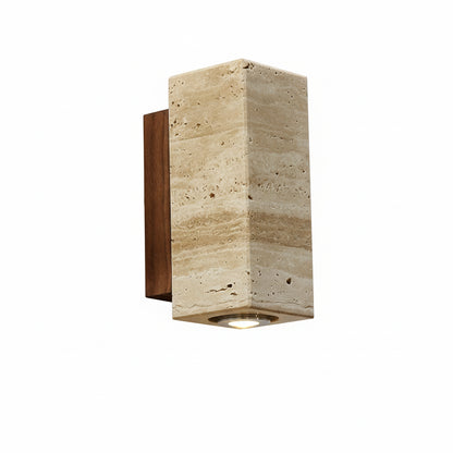 Sirva Yellow Travertine Wall Light | Celestre