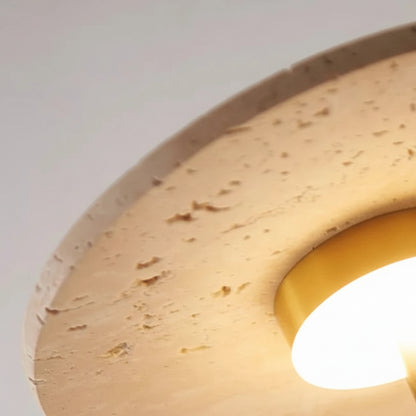 Mysa Travertine Disc Wall Light | Celestre