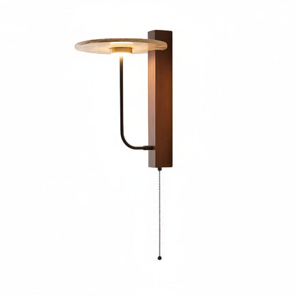 Mysa Travertine Disc Wall Light | Celestre