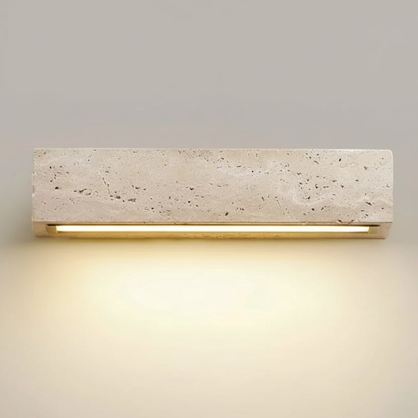 Eali Travertine Linear Outdoor Wall Light L 42 cm | Celestre
