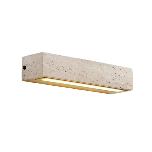 Eali Travertine Linear Outdoor Wall Light | Celestre