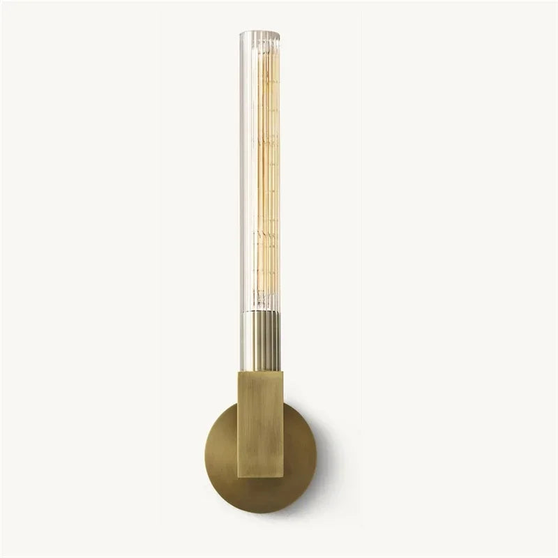 Elia Offset Stem Fluted Wall Light | Celestre