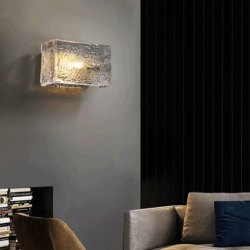 Ariz Ripple Glass Wall Light | Celestre