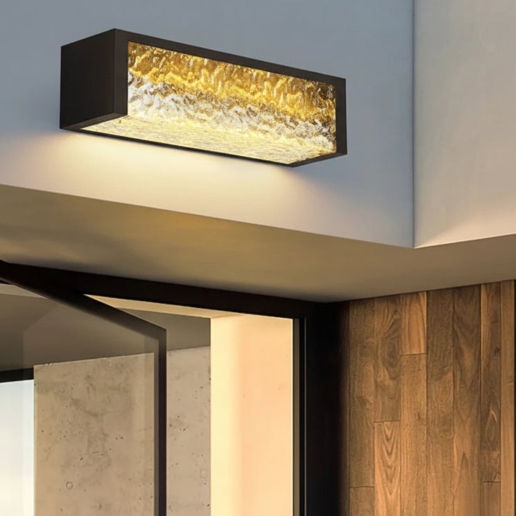 Dile Horizontal Ripple Exterior Wall Light L 50 cm | Celestre