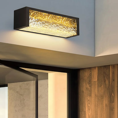 Dile Horizontal Ripple Exterior Wall Light L 50 cm | Celestre