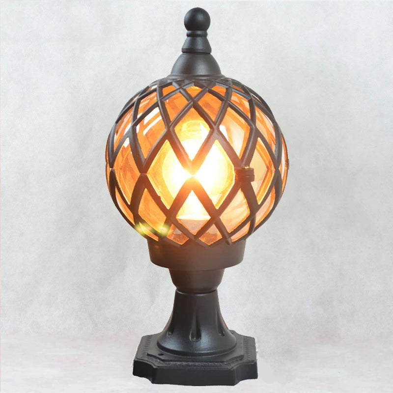 Arek Lattice Cage Pillar Light | Celestre
