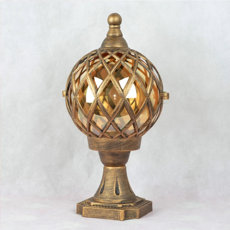 Arek Lattice Cage Pillar Light | Celestre