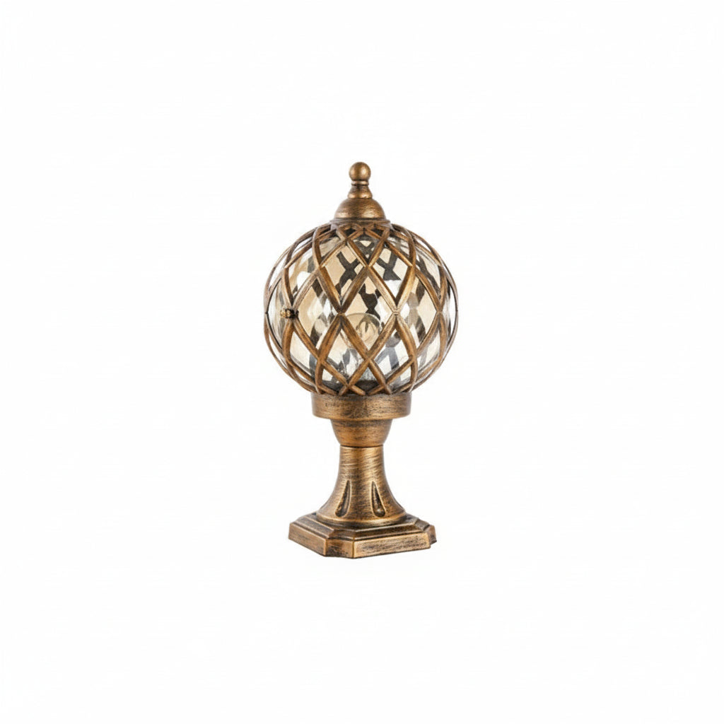 Arek Lattice Cage Pillar Light | Celestre