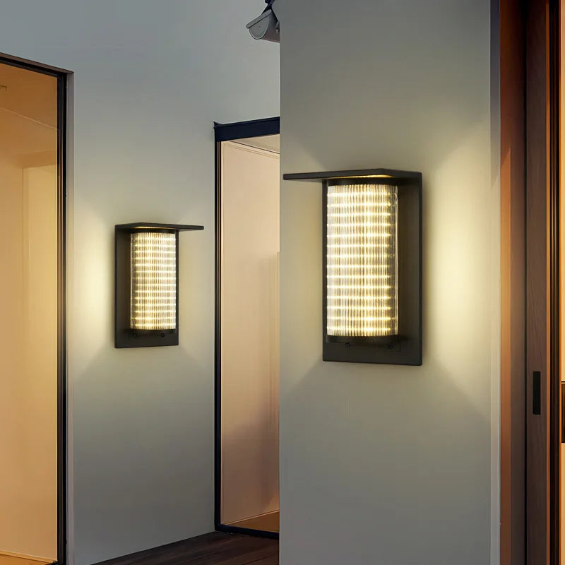 Lili Industrial Ribbed Outdoor Wall Light | Celestre