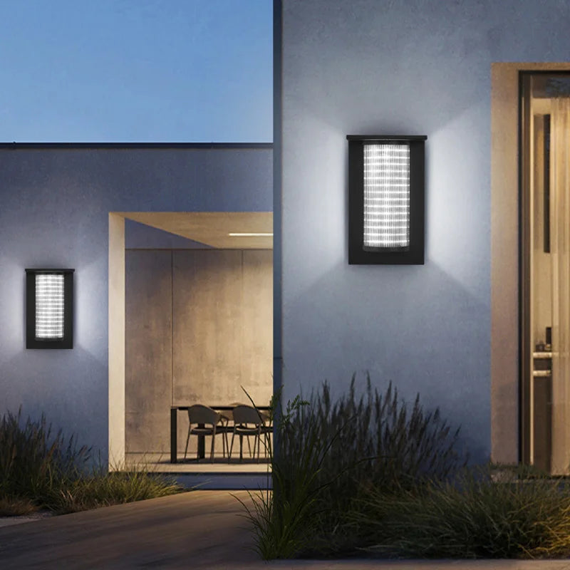 Lili Industrial Ribbed Outdoor Wall Light Circular | Celestre