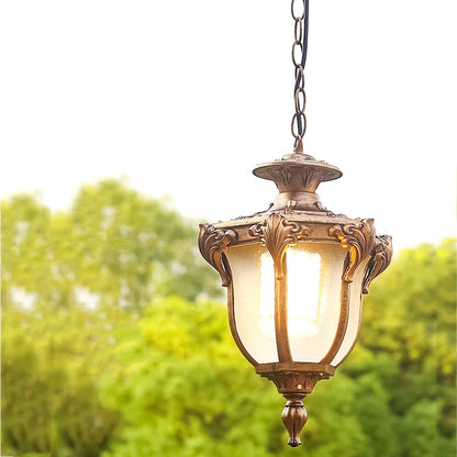 Niroe Scrollwork Urn Outdoor Pendant Light | Celestre