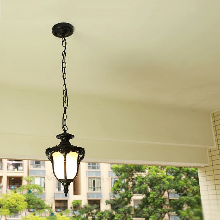 Niroe Scrollwork Urn Outdoor Pendant Light | Celestre