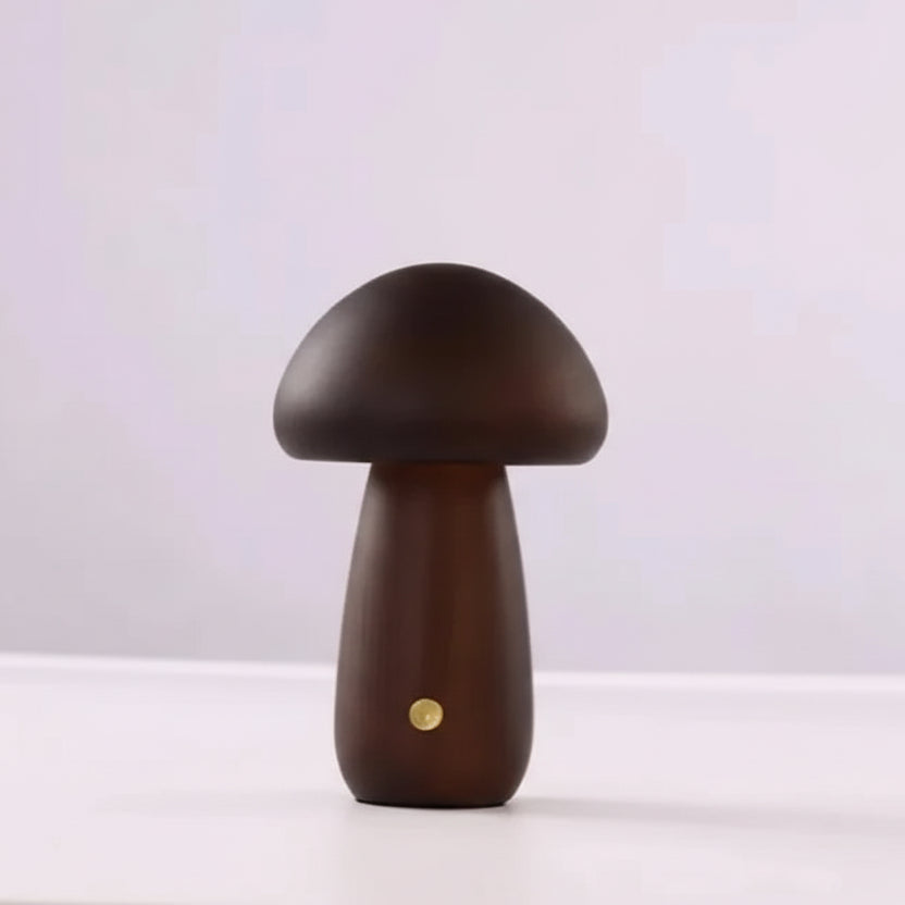Iric Wooden Mushroom Table Lamp | Celestre