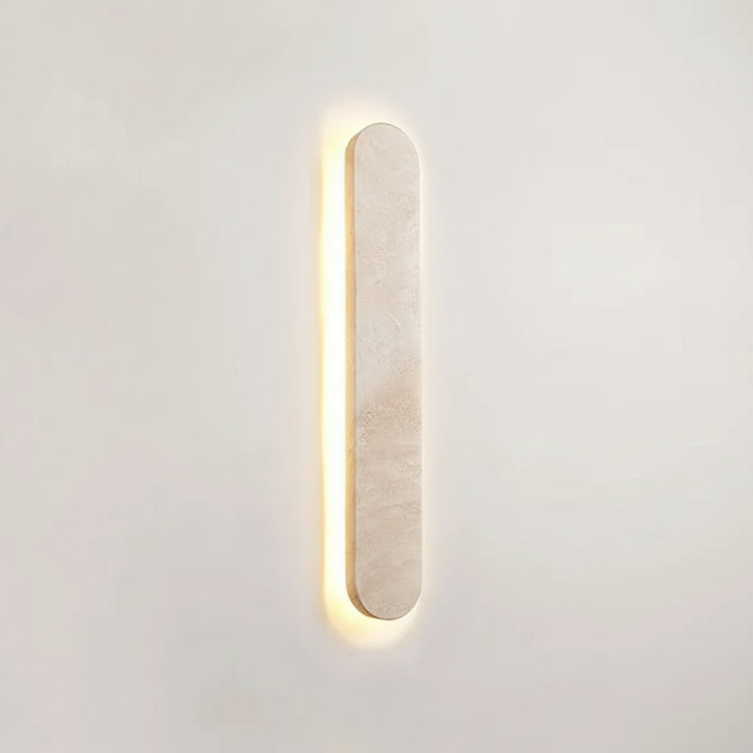 Sile Oblong Travertine Outdoor Wall Light | Celestre