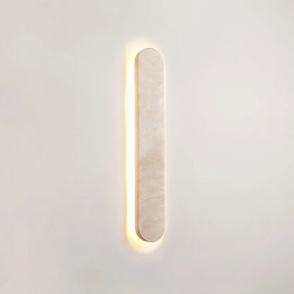 Sile Oblong Travertine Outdoor Wall Light | Celestre