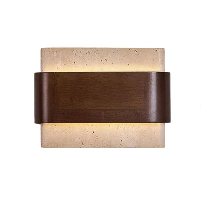 Telor Travertine Bidirectional Wall Light | Celestre