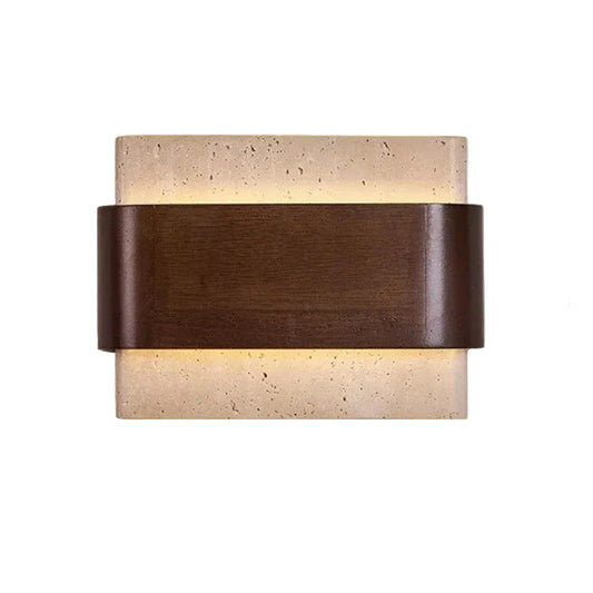 Telor Travertine Bidirectional Wall Light | Celestre