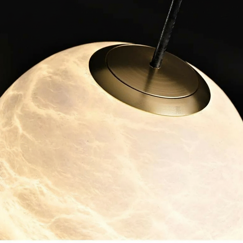 Viro Marble Sphere Pendant Light | Celestre