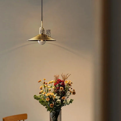 Jelva Vintage Copper Saucer Pendant Light | Celestre