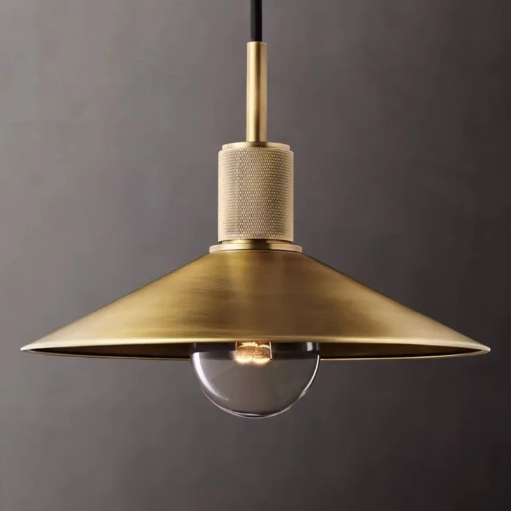 Jelva Vintage Copper Saucer Pendant Light | Celestre