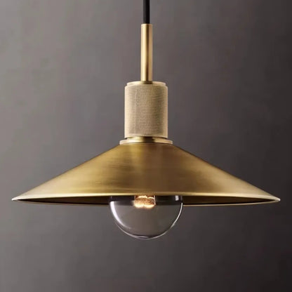Jelva Vintage Copper Saucer Pendant Light | Celestre