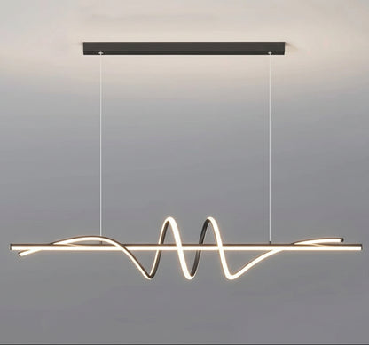 Tera Minimalist Pendant Light Black 120 cm | Celestre