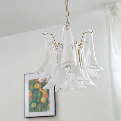Ziva Glass Petal Chandelier D 40 x H 32 cm | Celestre