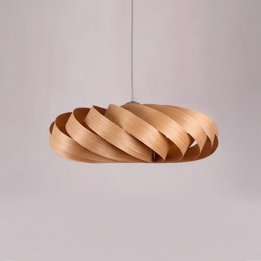 Tela Veneer Helix Pendant Light Oak | Celestre