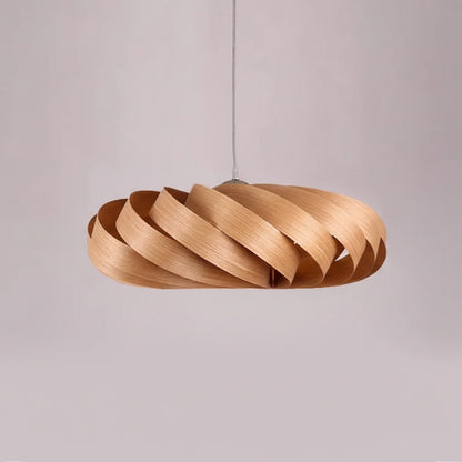 Tela Veneer Helix Pendant Light Oak | Celestre