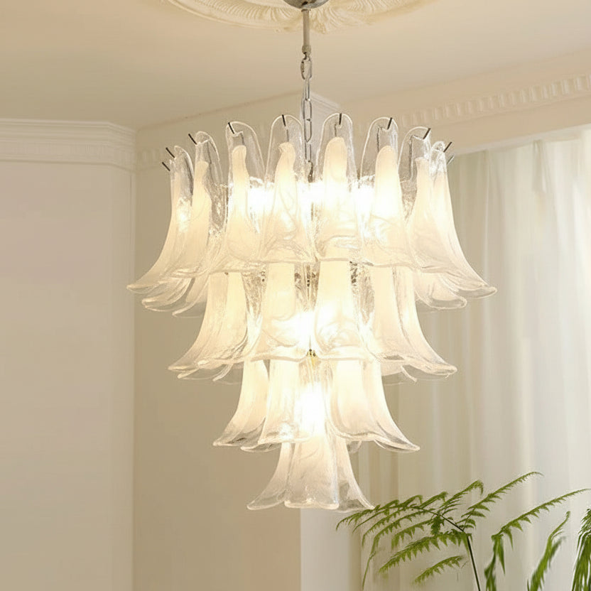 Ziva Glass Petal Chandelier D 60 x H 62 cm | Celestre