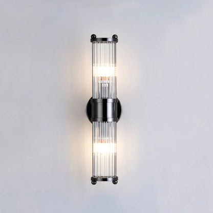 Elix Nordic Tube Wall Light Black Double | Celestre