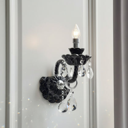 Orya Candelabra Crystal Wall Light Single Head | Celestre
