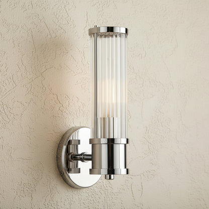 Elix Nordic Tube Wall Light Silver Single | Celestre