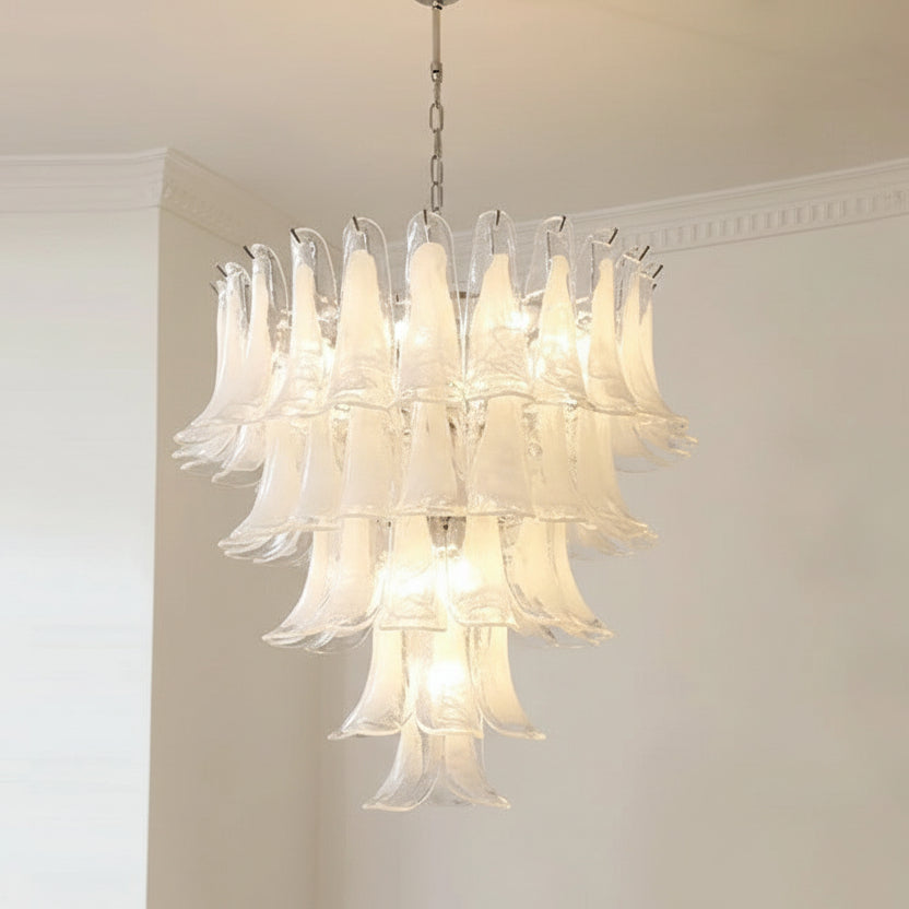Ziva Glass Petal Chandelier D 76 x H 78 cm | Celestre