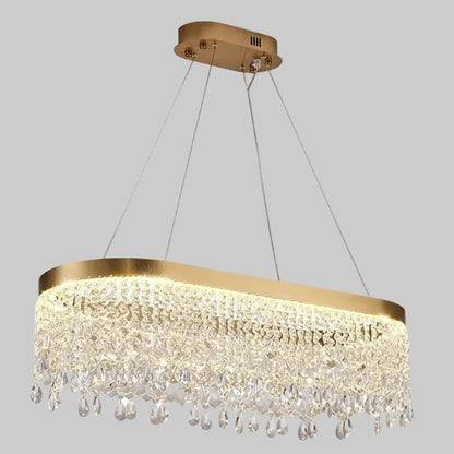 Exy Linear Crystal Chandelier L 100 cm | Celestre