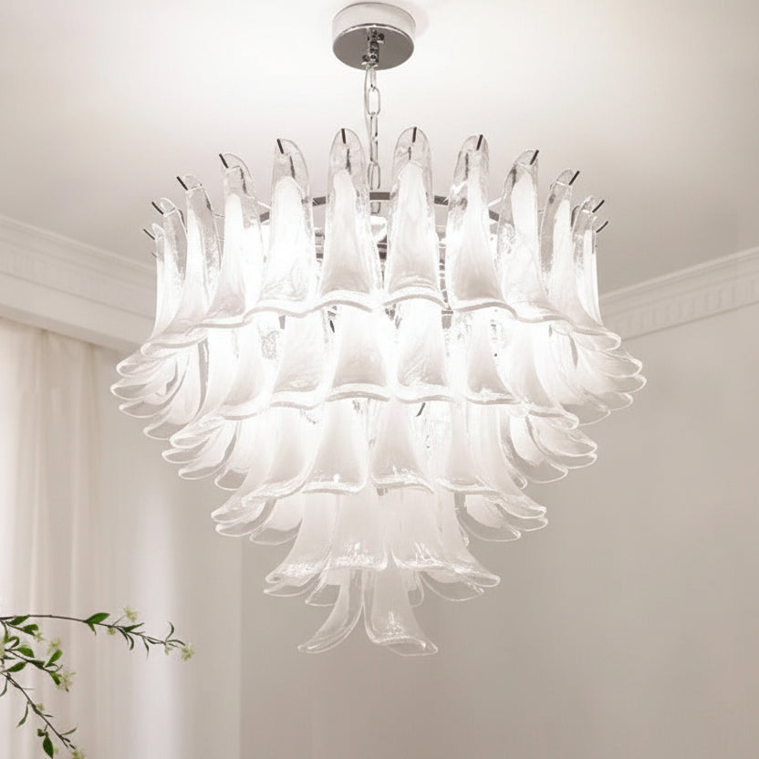 Ziva Glass Petal Chandelier D 80 x H 60 cm | Celestre