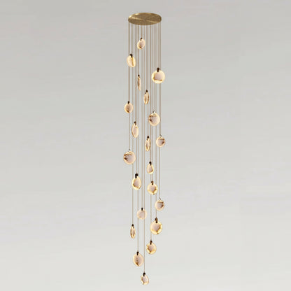 Lenzi Spanish Alabaster Disc Chandelier 21 Heads | Celestre