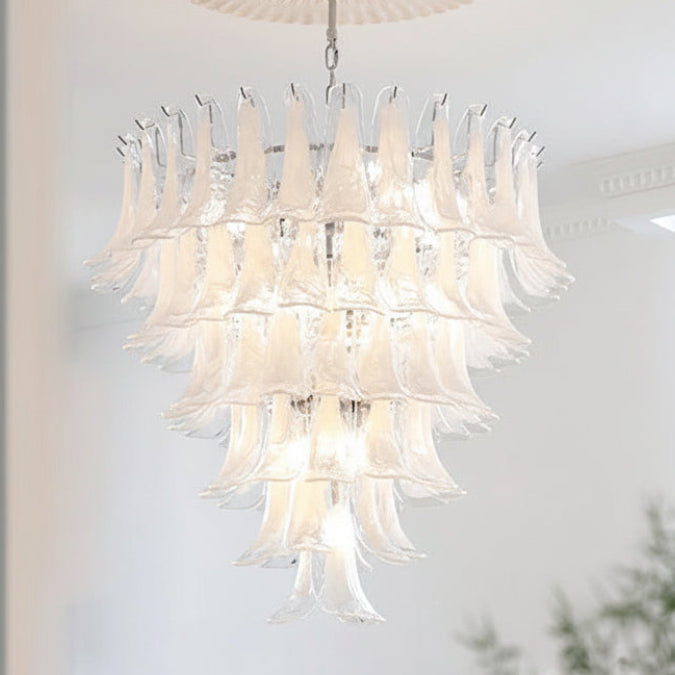Ziva Glass Petal Chandelier D 80 x H 97 cm | Celestre
