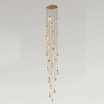 Lenzi Spanish Alabaster Disc Chandelier 24 Heads | Celestre
