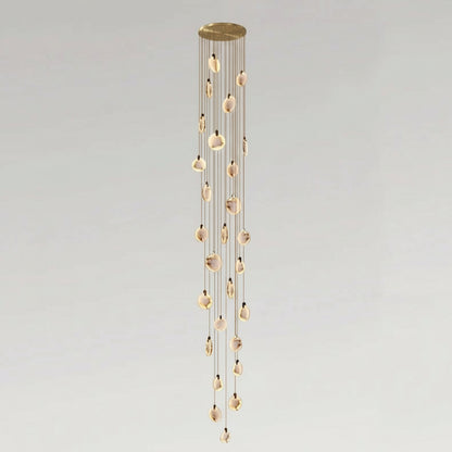 Lenzi Spanish Alabaster Disc Chandelier 27 Heads | Celestre