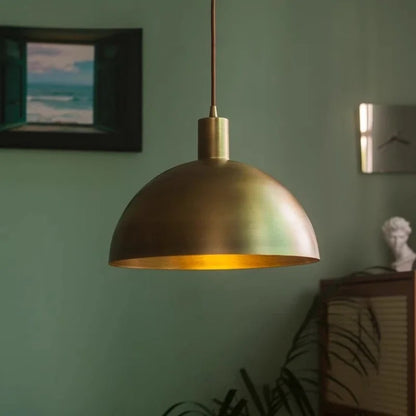 Pavra Nordic Brass Dome Pendant Light | Celestre